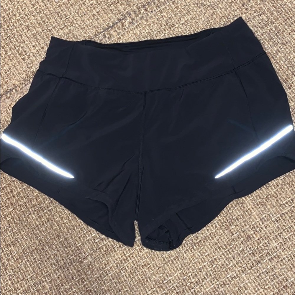 lululemon high rise speed up shorts